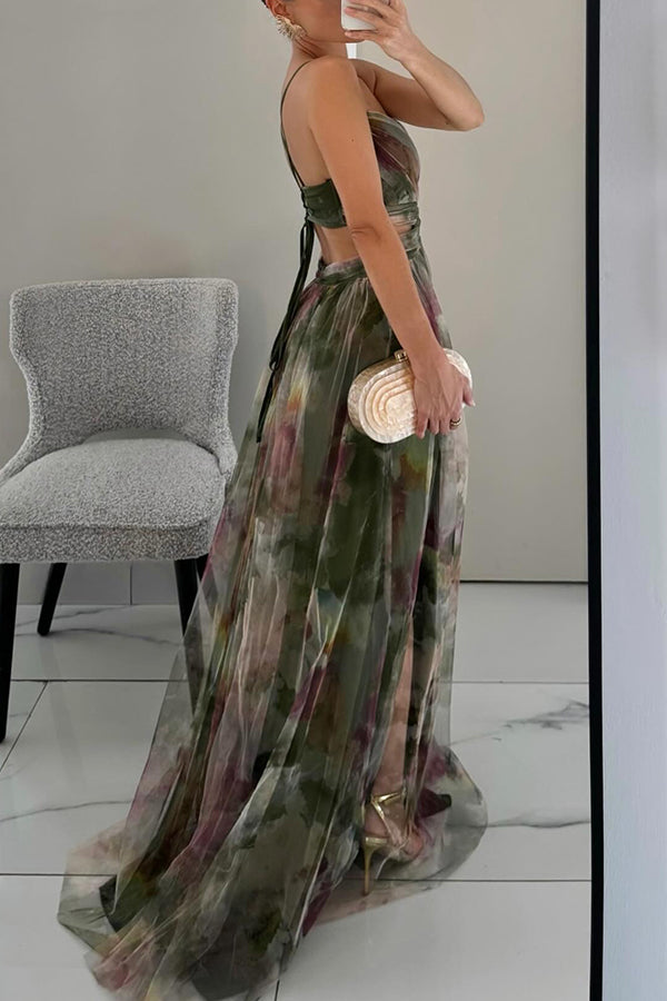 Alina | Maxikleid Elegant mit Blumen