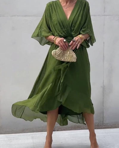 CRISTI - FLIESSENDES KREUZKLEID