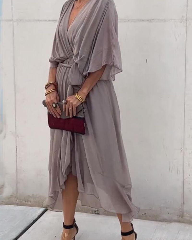 CRISTI - FLIESSENDES KREUZKLEID