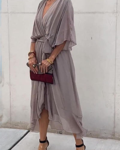 CRISTI - FLIESSENDES KREUZKLEID