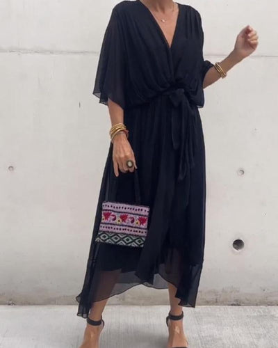 CRISTI - FLIESSENDES KREUZKLEID