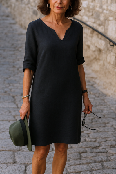 LISETTE | Elegantes Kleid mit V-Ausschnitt