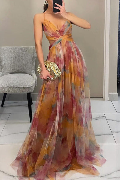 Alina | Maxikleid Elegant mit Blumen