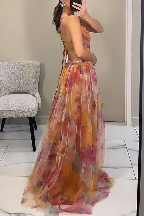 Alina | Maxikleid Elegant mit Blumen
