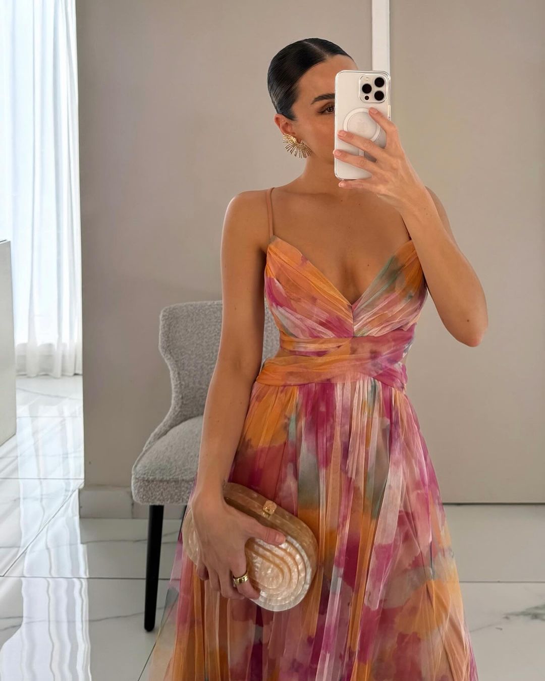 Alina | Maxikleid Elegant mit Blumen