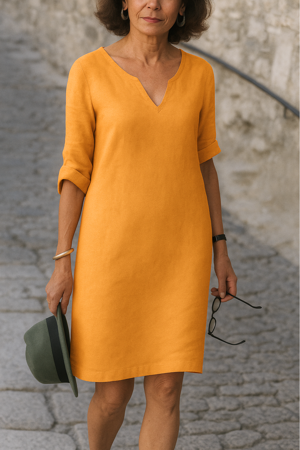 LISETTE | Elegantes Kleid mit V-Ausschnitt