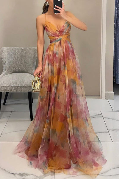 Alina | Maxikleid Elegant mit Blumen