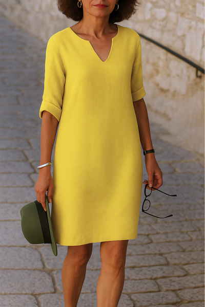 LISETTE | Elegantes Kleid mit V-Ausschnitt