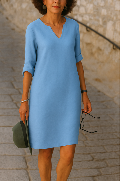 LISETTE | Elegantes Kleid mit V-Ausschnitt