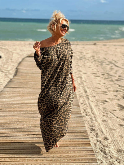 Kamel Leopard Übergroße Jurk