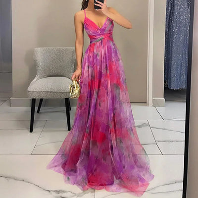 Alina | Maxikleid Elegant mit Blumen