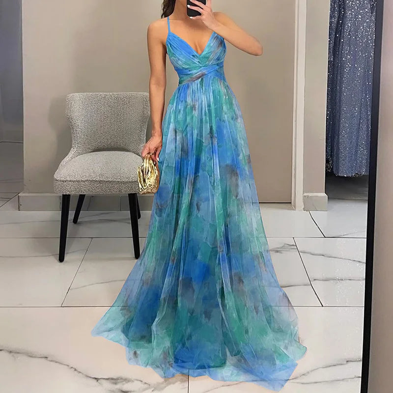 Alina | Maxikleid Elegant mit Blumen