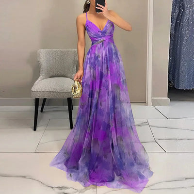 Alina | Maxikleid Elegant mit Blumen