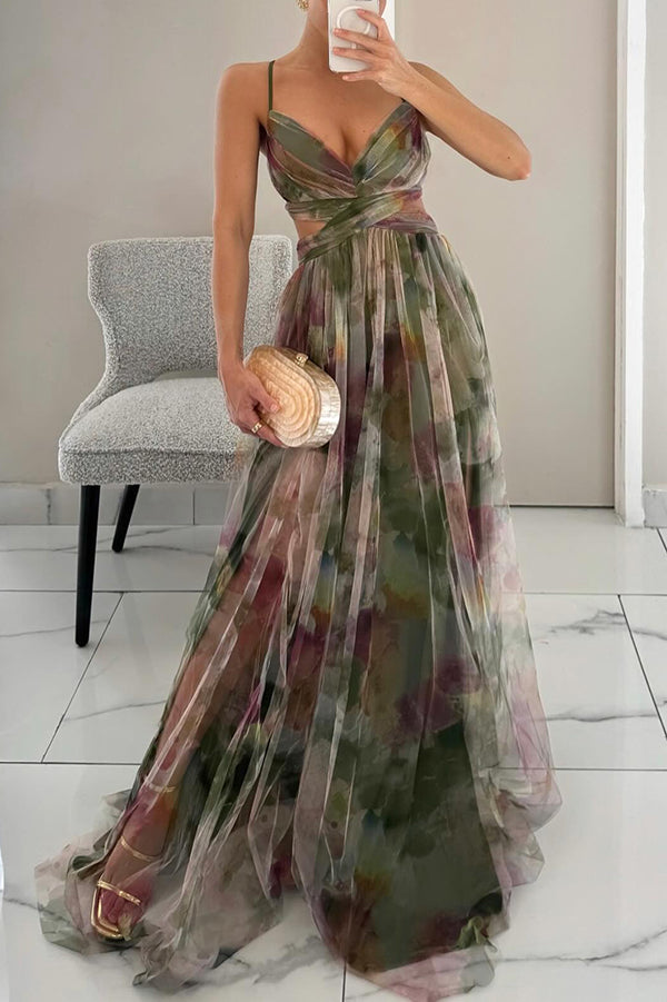 Alina | Maxikleid Elegant mit Blumen