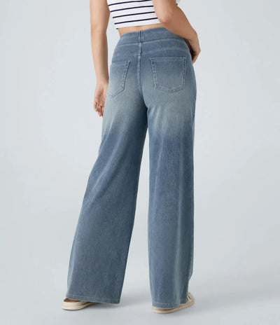 Eva | Elastische Hose mit hoher Taille