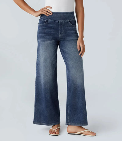 Eva | Elastische Hose mit hoher Taille