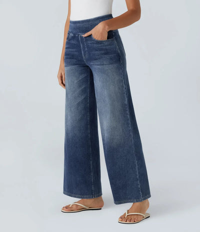 Eva | Elastische Hose mit hoher Taille