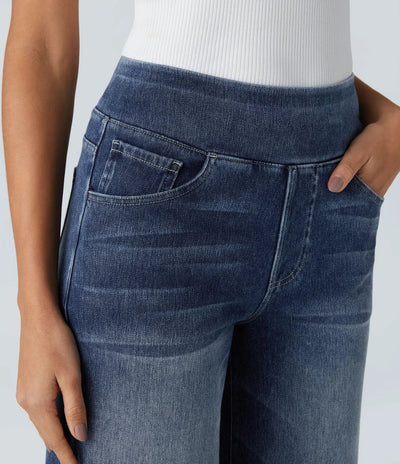 Eva | Elastische Hose mit hoher Taille